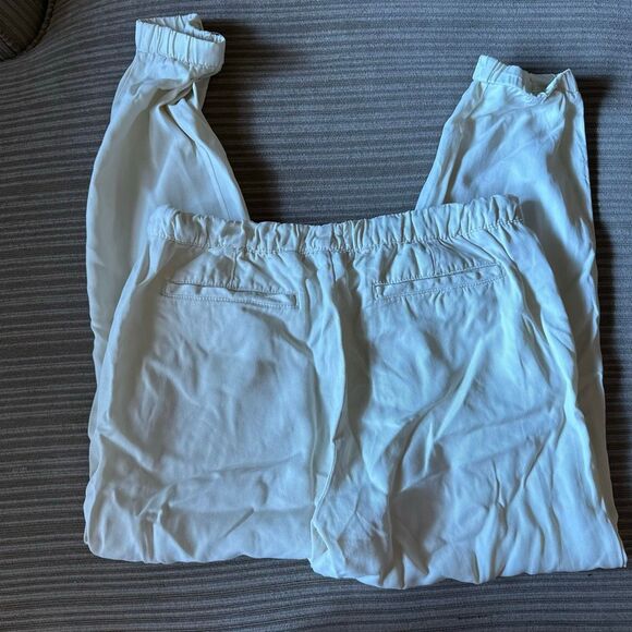 Anthropologie Daily/Ritual 100% lyocell joggers cream 6 - Picture 8 of 9